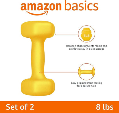 Amazon Basics Neoprene Dumbbell Hand Weights