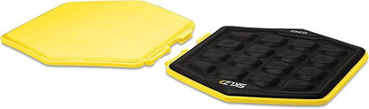 SKLZ Slidez Dual-Sided Exercise Glider Discs for Core Stability Exercises for Hands & Feet, Standard Use,Yellow