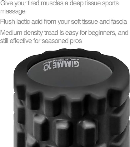 Premium Foam Roller – Versatile High-Density Muscle & Back Roller for Deep Tissue Massage, Physical Therapy, and Yoga