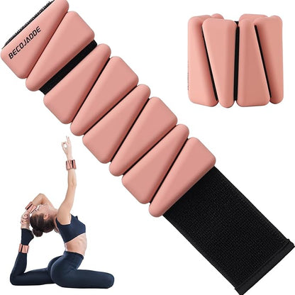 Wrist Ankle Weights Adjustable Training Intensity for Strength Training Walking Running Yoga Pilates Jogging for Women Men Set of 2