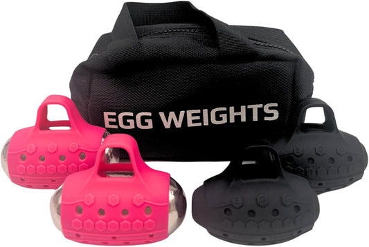 Egg Weights 6.0 lb Cardio Knockout Bundle: 2 Pairs of Hand Dumbbells (4.0 lb Knockout Set and a 2.0 lb Cardio Set) Handheld Free Weights for Kickboxing, Shadow Boxing, Yoga + Free E-Book Workout Guide