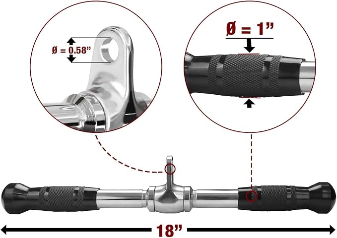 A2ZCARE LAT Pull Down Cable Machine Attachment -