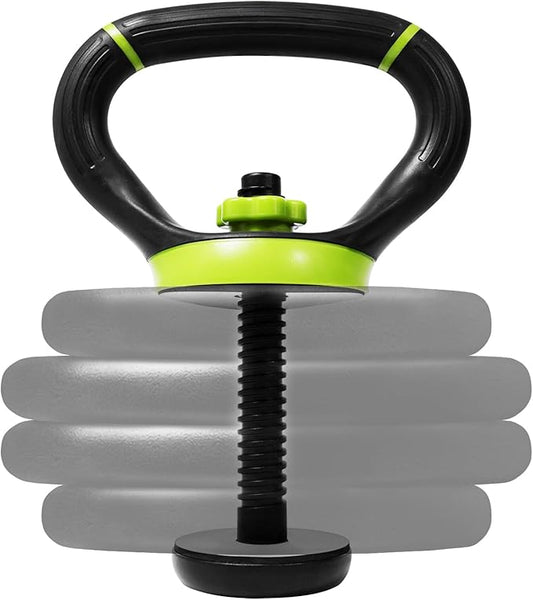 Yes4All Adjustable Kettlebell Handle for Weight Plates, Dumbbell Converter for Strength Training Kettlebells, Home Gym