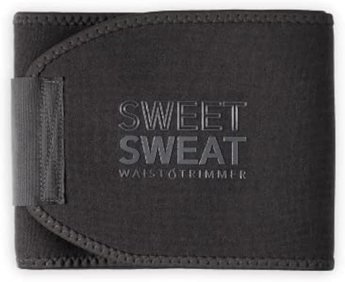 Sweet Sweat Waist Trimmer for Women and Men - Sweat Band Waist Trainer for High-Intensity Training & Workouts