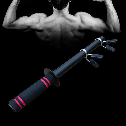 Dumbbell Bar Handle Forearm Wrist Exerciser Strength Training Heavy Duty Handle Workout Forearm Trainer Loadable for Exercise