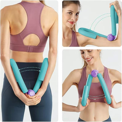 Thigh Master Inner Thigh Workout Equipment, Thigh Arm Toner Trimmer for Home Gym Yoga Sport Weight Loss