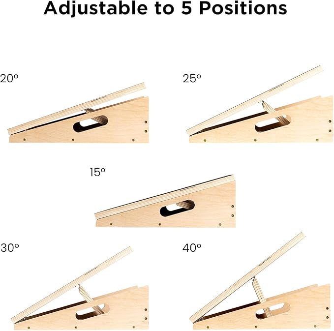 Slant Board for Calf Stretching, Calf Stretcher Slant Board for Squats, Adjustable Incline Board for Calf Ankle and Foot Stretching, Calf Stretch Wedge.