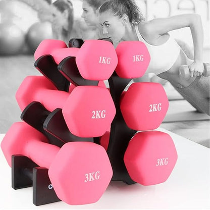 Dumbbell Rack Weight Stand Holder, PP 3 Tier 20kg Bearing Easy Assembly for Home Gym, Weight Rack, Weight Holder, Dumbbell Holder