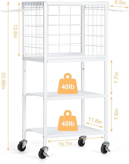 Weight Rack for Home Gym, Workout Equipment Storage Organizer, Home Gym Yoga Mat Storage Rack, Weight Storage Racks with Hooks, Yoga Mat Holder with Wheels for Yoga Block, Dumbbell, Resistance Band