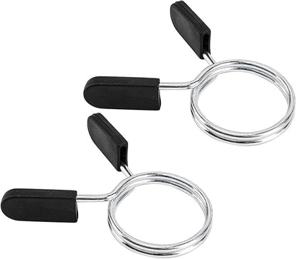 Barbell Spring Clip Dumbbell Circlip Collars Olympic Barbell 2 Inches 1 Pair