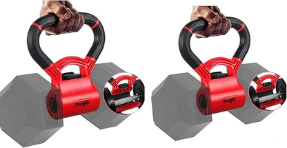 Yes4All Kettlebells Grip, Dumbbell Grip Handle, Convert Dumbbells into Kettlebell for Home Gym, Kettlebell for Weights Plate