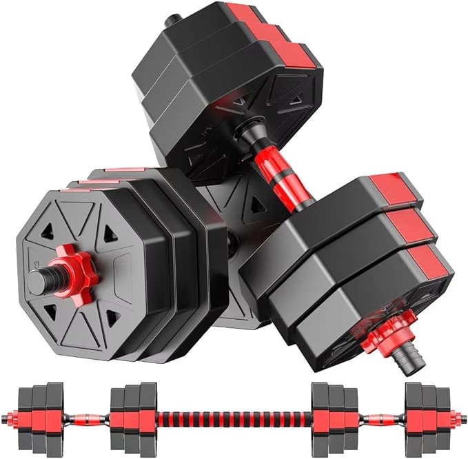 Adjustable Weights Dumbbells Set 20/30/40/60/80lbs Non-Rolling