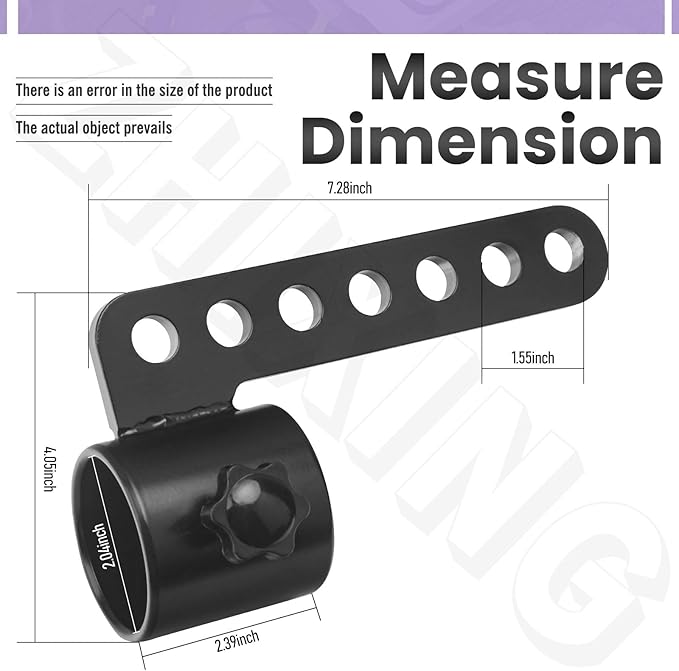 【Belt Squat Attachment Barbell】Belt Squat Bar Machine Attachment for 2 inch Olympic Barbell Bar & Landmine D-Handle Cable T Bar Row Locking Belt Squat Barbell for Landmine Workout Attachments