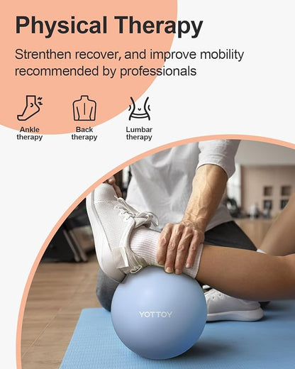 Pilates Ball, 10-inch Exercise Ball with Anti-Burst Technology for Stability, Stability Ball for Yoga, Pilates, Physical Therapy, Home Gym and Office Fitness Equipment