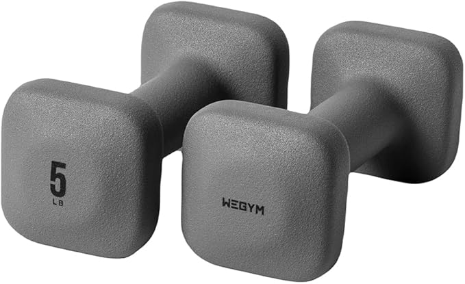 SafeGrip Dumbbells with Anti-Slip, Thick Handles and Flat, Sturdy Sides for Secure Workouts at Home, for Weightlifting, and Personal Training