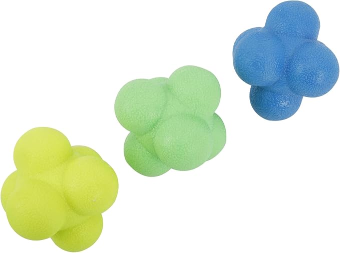 Yaegoo 6 PCS Reaction Balls Rubber Reaction Bounce Balls for Hand-Eye Coordination, Agility & Speed Reflex Training