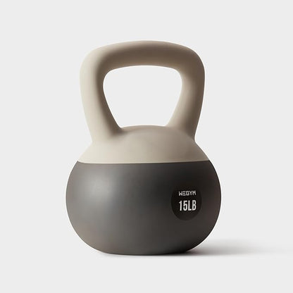 Soft Kettlebells with Cushioned Impact-Resistant Base and Anti-Slip, Wide-Grip Handle for Home Workouts, Weightlifting, and Personal Training