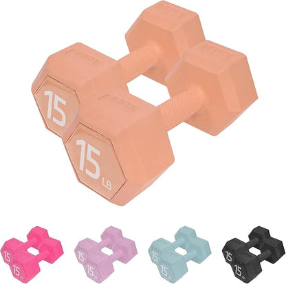 Dumbbell Sets - 5/10/15/20/25/36 lb Dumbbells Pair Hand Weights Set of 2 - Easy Grip - Arm Weights for Men and Women, Home Gym Exercise Equipment for Workouts Fitness Strength Training