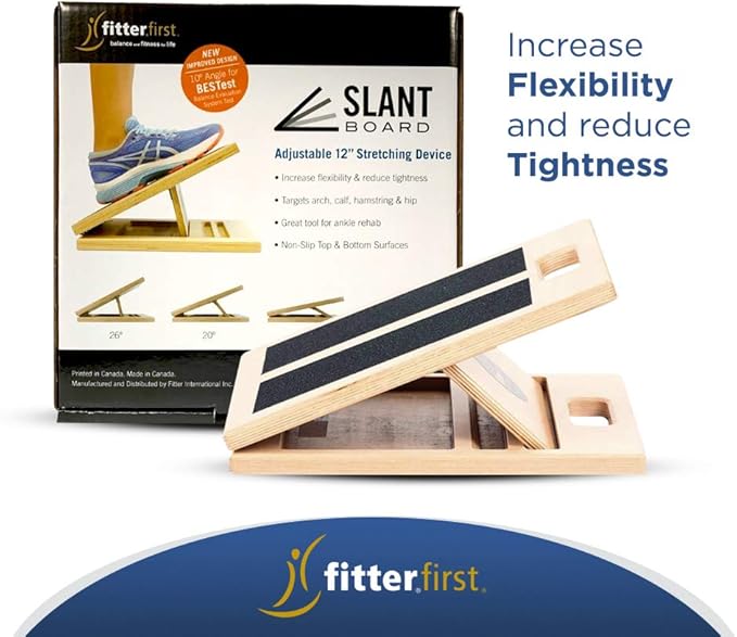 Fitterfirst Wooden Slant Board – Regular - 12”