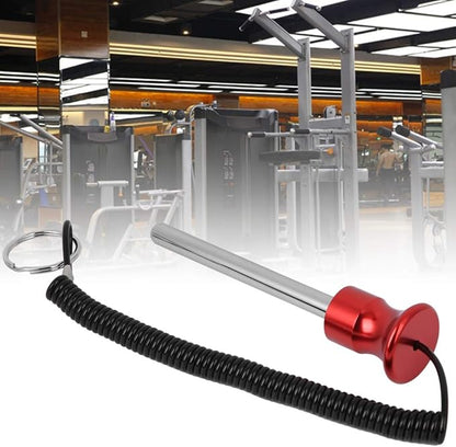 Magnetic Weight Stack Pin with Pull Rope Strength Training Equipment Accessories Exercise Machine Parts Red