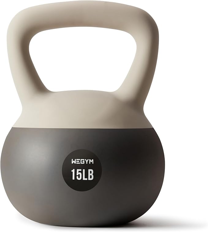 Soft Kettlebells with Cushioned Impact-Resistant Base and Anti-Slip, Wide-Grip Handle for Home Workouts, Weightlifting, and Personal Training