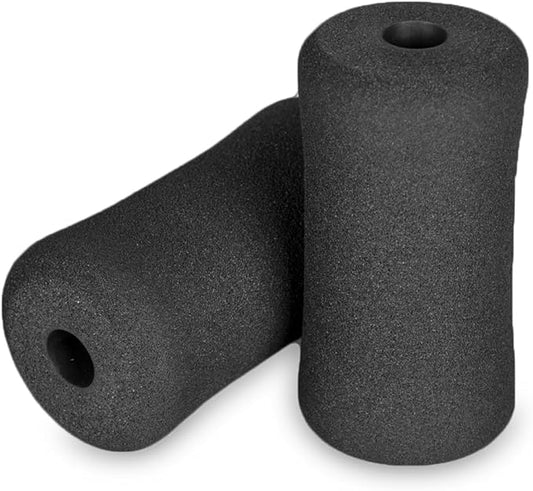 Sponge Foam Foot Pad Roller Pair, Used for Replacing Gym Exercise Equipment, Suitable for 1-inch Rod (Foam 6.3" X 3.07" Od X 0.87" Id)