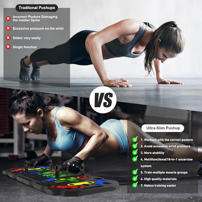 Strengthens The Core Muscles!Multi-Function Push-Up Stand Training Board Men's Fitness All-Round Equipment