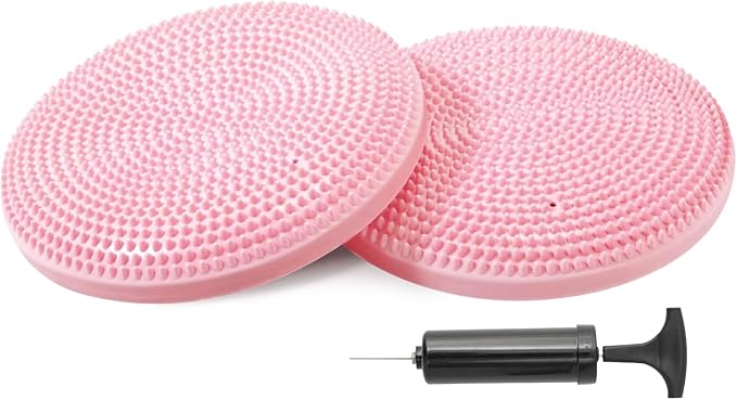 Primasole Balance Disc with Air Pump Wobble Cushion for Stability Workout 2 PCS