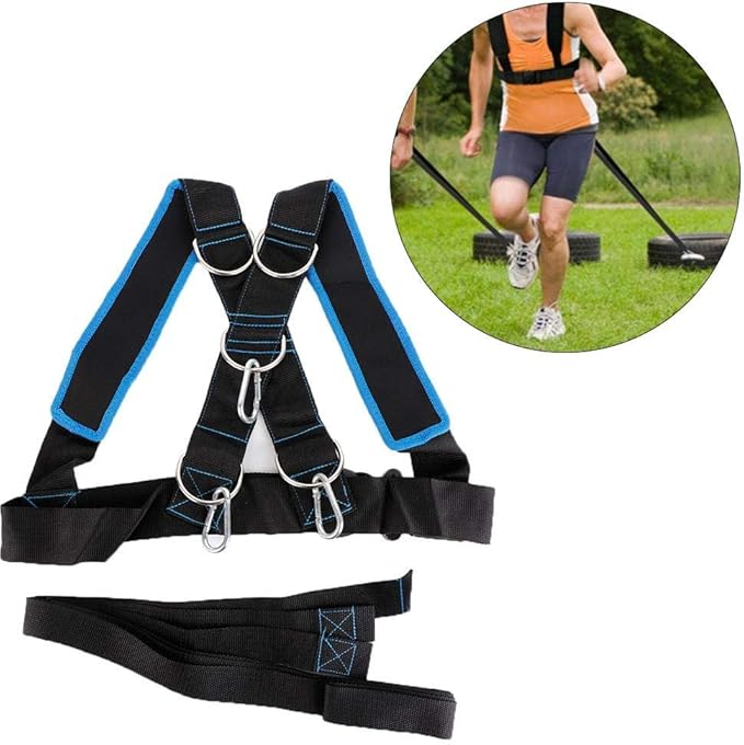 Sled Harness Workout Resistance and Assistance Trainer,Physical Training Resistance Rope Kit Improving Speed, Stamina and Strength