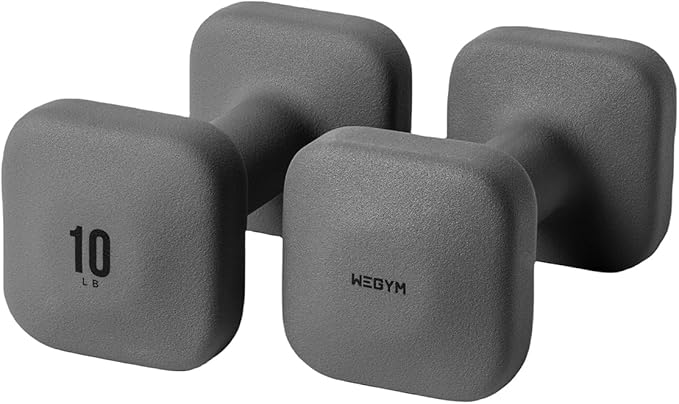 SafeGrip Dumbbells with Anti-Slip, Thick Handles and Flat, Sturdy Sides for Secure Workouts at Home, for Weightlifting, and Personal Training