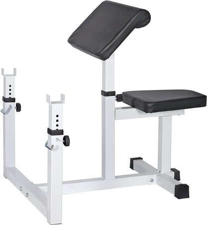 ANT MARCH Preacher Curl Weight Bench Seated Arm Isolated Barbell Dumbbell Biceps Station Home Gym Max load 450lLBS