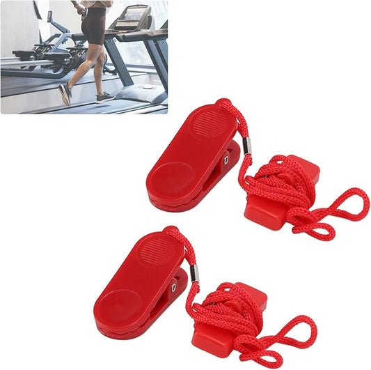 2pcs Running Machine Safety Key 14x35mm / 0.5x1.4in Treadmill