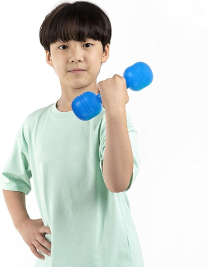 BESPORTBLE Kids Plastic Hand Dumbbells, 3 Pairs Gym Exercise Barbell Children Exercise Toys Fitness Sport Toy Toddler Weights Fitness Workout Equipment