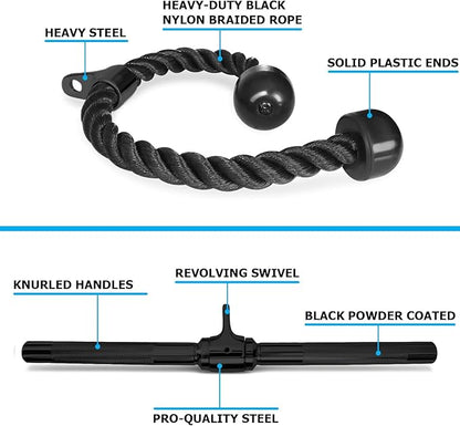 A2ZCARE Cable Machine Accessories for Weight Lifting