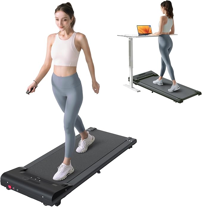 UMAY 512 Walking Pad, 512N Under Desk Treadmill, P1 Small Treadmill, Ultra Quiet Walking Treadmills for Home Office with Remote Control, SPAX APP and LED Display, Installation-Free