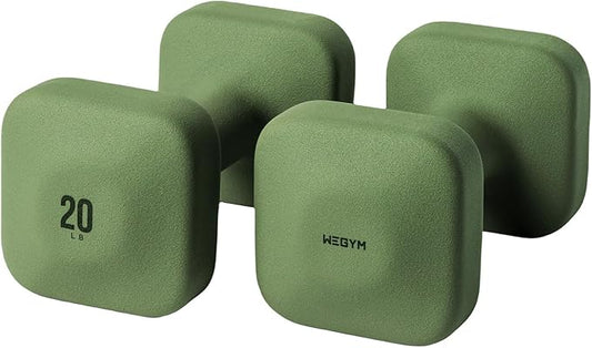 SafeGrip Dumbbells with Anti-Slip, Thick Handles and Flat, Sturdy Sides for Secure Workouts at Home, for Weightlifting, and Personal Training