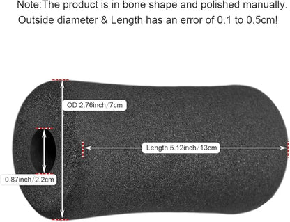 Sponge Foam Foot Pad Roller Pair, Used for Replacing Gym Exercise Equipment, Suitable for 1-inch Rod (Foam 5.12" X 2.76" Od X 0.87" Id)