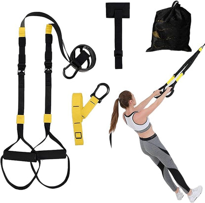 ETHEREAL Adjustable Suspension Trainer Kit, Resistance Training Exercise Straps for Full Body Workouts, Includes Door Ancho and Handles, Bodyweight for Sports Edition