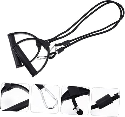 Toddmomy 1 Pair Fitness Pull Rope Exercise Belt Accessories for Men Workout Belt Stepper Pull Rope Stepper Resistance Bands Stair Steppers for Stepper Pull Bands Exercising Belts Black Man