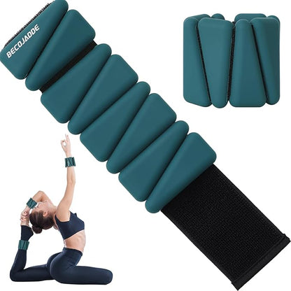 Wrist Ankle Weights Adjustable Training Intensity for Strength Training Walking Running Yoga Pilates Jogging for Women Men Set of 2