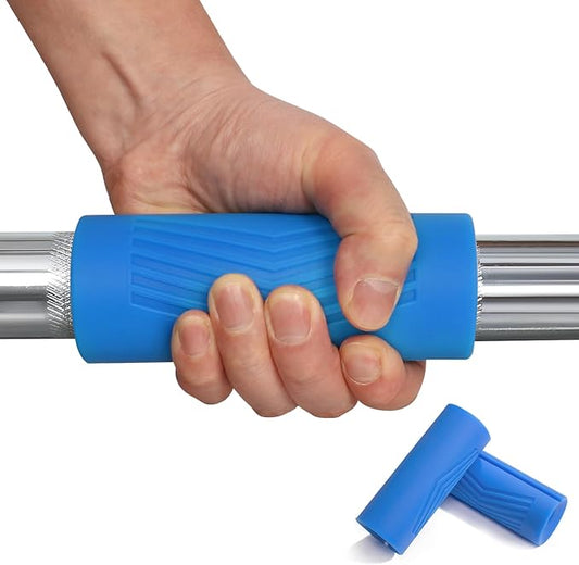 Thick Grips for Weight Lifting: Barbell & Dumbbell Bar Adapter - Pull Up & Bench Press Handle Grips