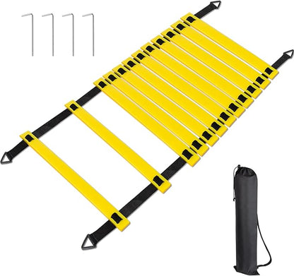 Soccer Training Equipment Set 20 Feet 12 Rungs 5 Resistance