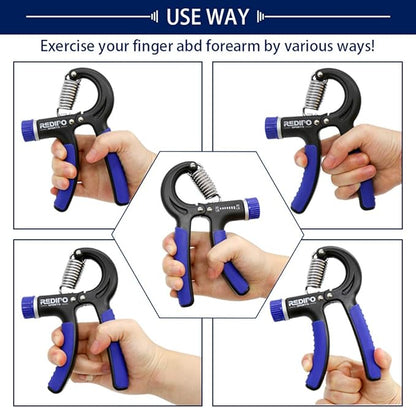 Hand Grip Strengthener - 2 Pack Forearm Exerciser Adjustable Resistance 20-90lbs Hand Squeezer for Men,Women - Grip Workout and Hand Rehabilitation blue