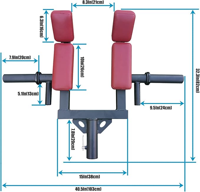 Viking Press Landmine Handle for 2-Inch Barbell, T-Bar Row Attachment Core Strength Training Accessories, Shoulder Press Landmine Attachment Equipment