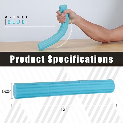 Flex Therapy Bar，Tennis Elbow Therapy Bar,Relieve Tendonitis Pain & Improve Grip Strength, Resistance Bar for Golfers Elbow, Tendonitis, Wrist, Forearms Pain Relief