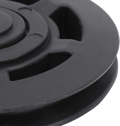 10 Pcs Nylon Pulley Wheel OD 3.7in Nylon Bearing Pulley Wheel for Gym Equipment Smooth Nylon Wheel Replace for Gym Equipment Part Cable Exercise Machine Attachments Used for Wire Rope Traction