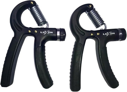 Luxon 2 Pack Hand Grip Strengthener Adjustable Resistance 22-110 Lbs (10-50kg) -Hand Grip Exerciser, Strengthen Grip, Hand Squeezer, Forearm Grip, Hand Exercise, Gripper, Finger Strengthener