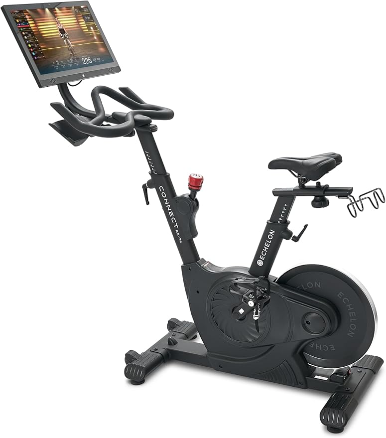 Echelon Fitness - Exercise Bike - Smart Connect Workout Bike - Magnetic Resistance Mechanism - Stationary Bikes with Speed Monitor & Adjustable Seat - Indoor Bike - Bluetooth Connectivity -136 KG