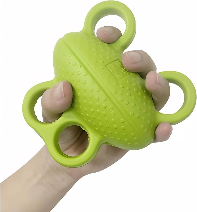 FINGER GRIP STRENGTH TRAINER EXERCISE EQUIPMENT STRESS BALLS FOR ADULTS HAND GRIPPER STRENGTHENER,PHYSICAL THERAPY EQUIPMENT,STROKE RECOVERY WRIST THE GRIPSTER SQUEEZE TRAINING.