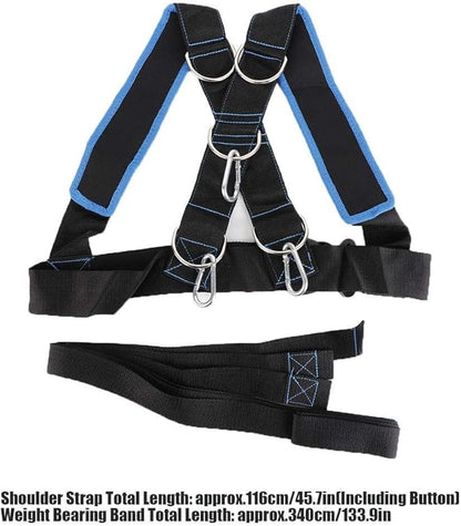 Sled Harness Workout Resistance and Assistance Trainer,Physical Training Resistance Rope Kit Improving Speed, Stamina and Strength